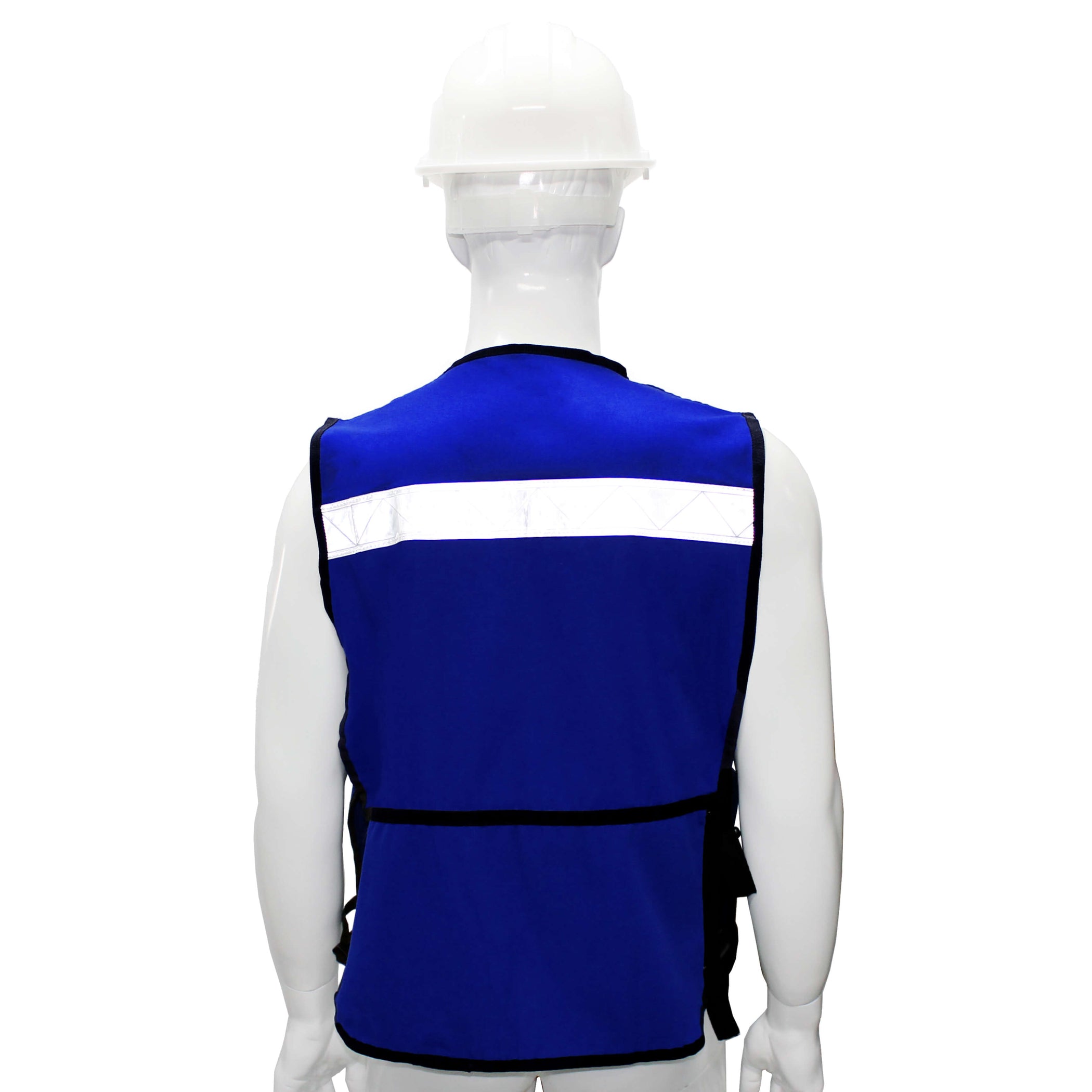 CHALECO BRIGADISTA/RESCATISTA 6 BOLSAS AZUL REY MAPLE SAFE — TOMACO
