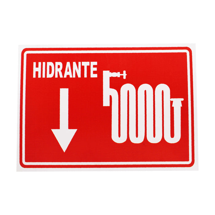 SEÑAL CONTRA INCENDIO HIDRANTE  25X35