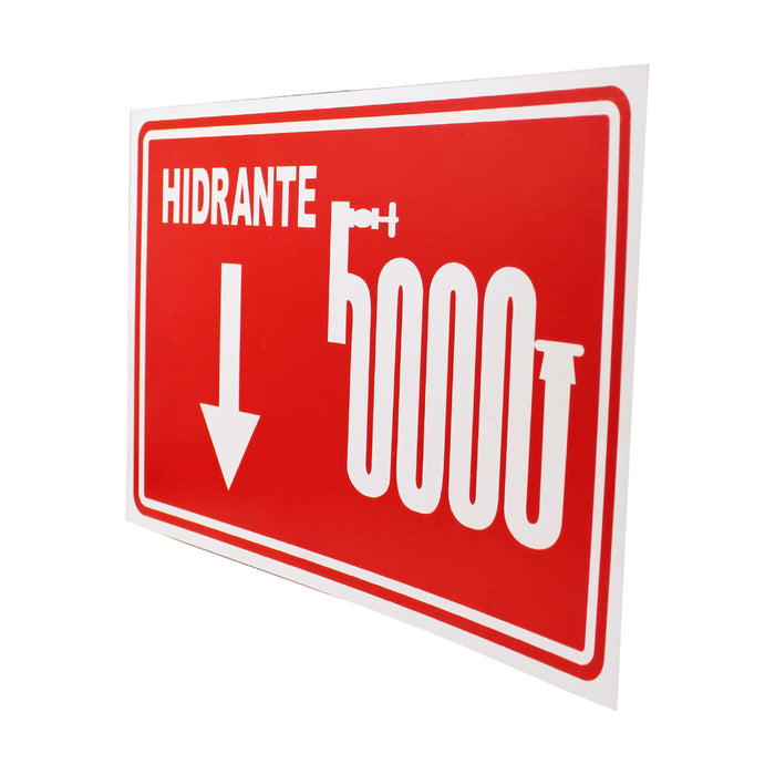 SEÑAL CONTRA INCENDIO HIDRANTE  25X35