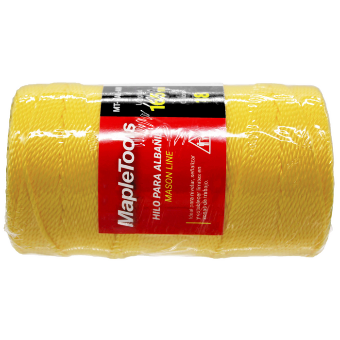 HILO PARA ALBAÑIL 165 MTS AMARILLO MAPLETOOLS