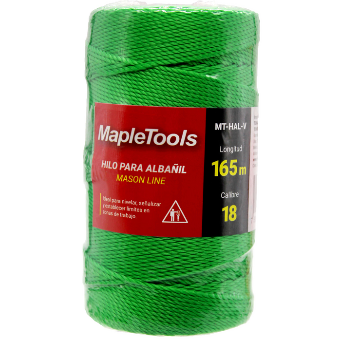 HILO PARA ALBAÑIL 165 MTS VERDE MAPLETOOLS