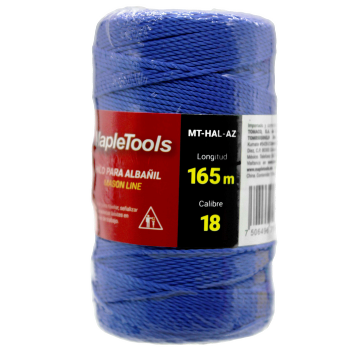 HILO PARA ALBAÑIL 165 MTS AZUL MAPLETOOLS